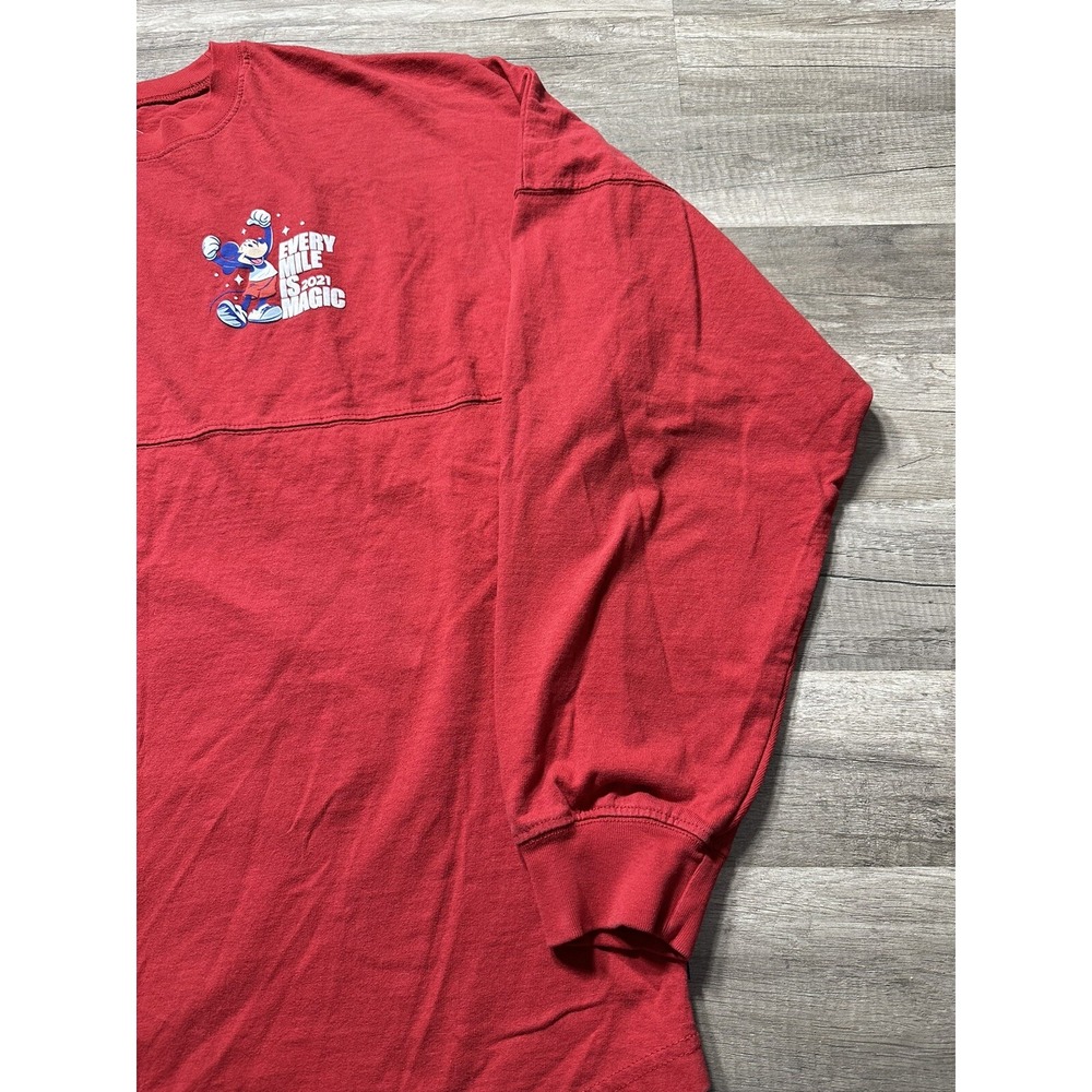 Disney Run Disney Spirit Jersey 2021 Adult Size XL Red Every Mile Is Magic - Picture 11 of 16